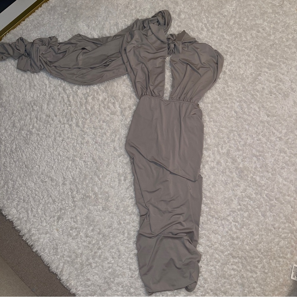 L’Atiste by Amy Multi Way Convertible Midi Dress Grey NWT Medium